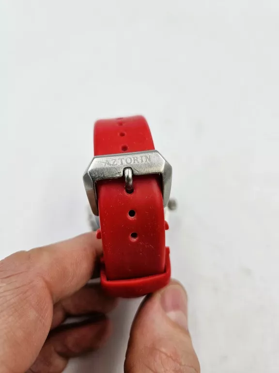 ZEGAREK AZTORIN A038.G159 CZERWONY PASEK