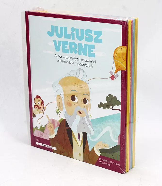 ZESTAW KSIĄŻEK -MOI BOHATEROWIE- VERNE MANDELA KAHLO DA VINCI KLEOPATRA