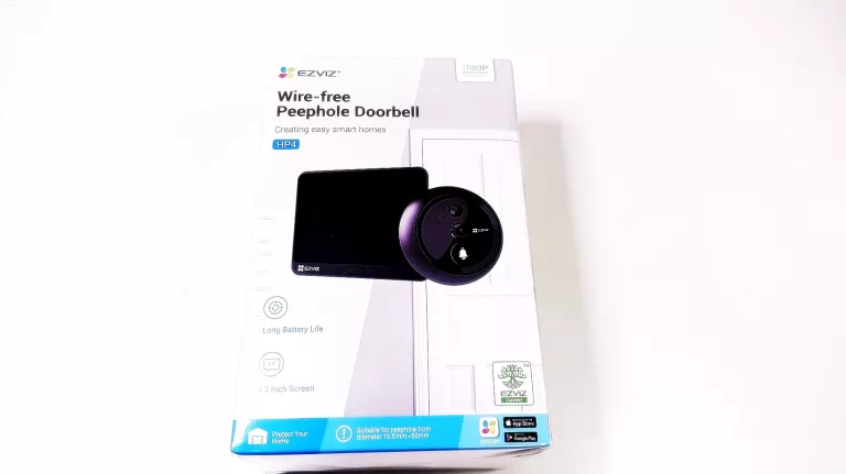 WIZJER Z KAMERĄ I DZWONKIEM EZVIZ CS-HP4 FOLIA