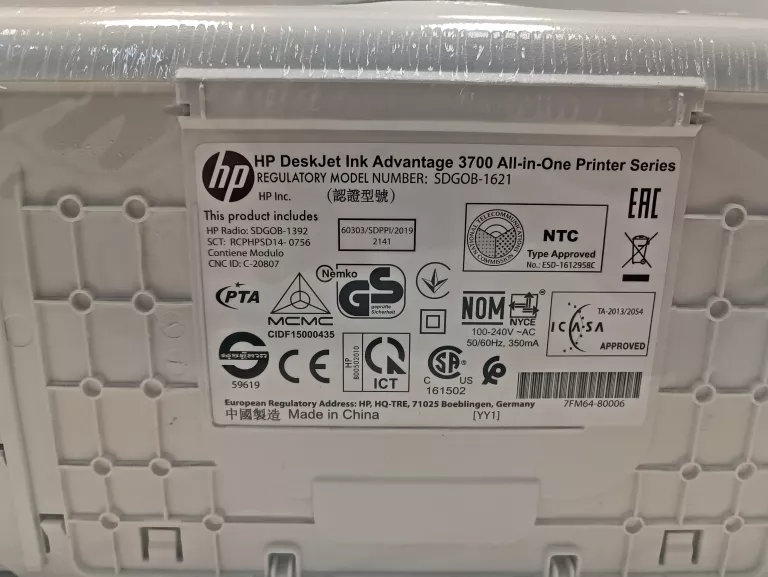 DRUKARKA HP ADVANTAGE 3790 + 2 KADRIDZE HP 652