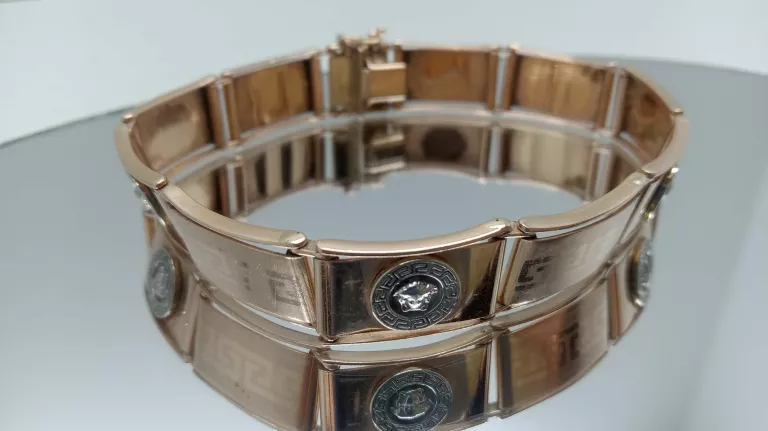 ZŁOTA BRANSOLETKA WZÓR VERSACE PR:585 G:29,56 DŁ:22 CM