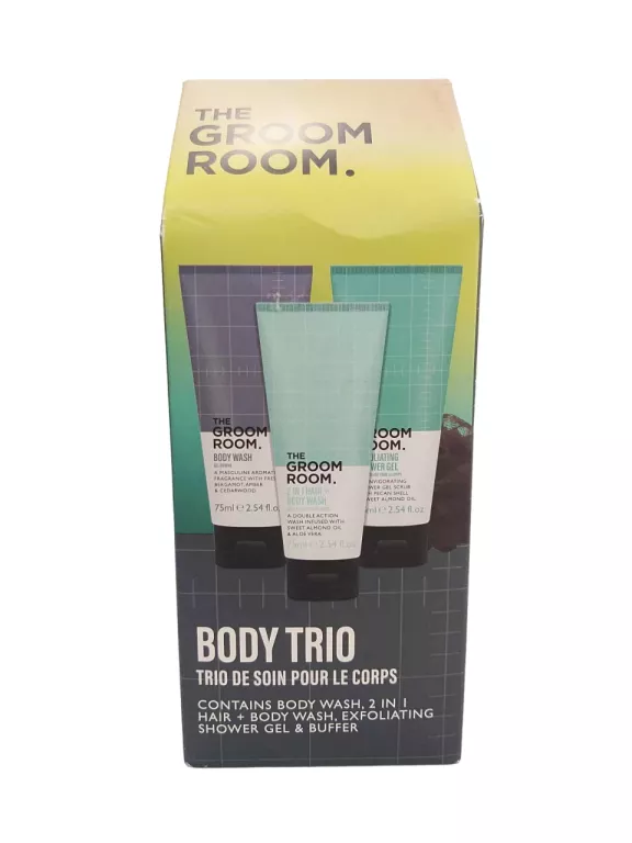 ZESTAW THE GROOM ROOM. BODY TRIO DE SOIN