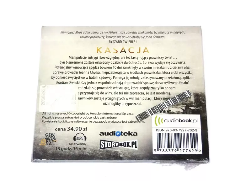 AUDIOBOOK CD MP3 REMIGIUSZ MRÓZ KASACJA