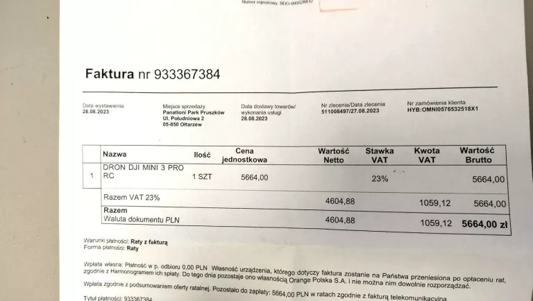 DRON DJI MINI 3 PRO GWARANCJA