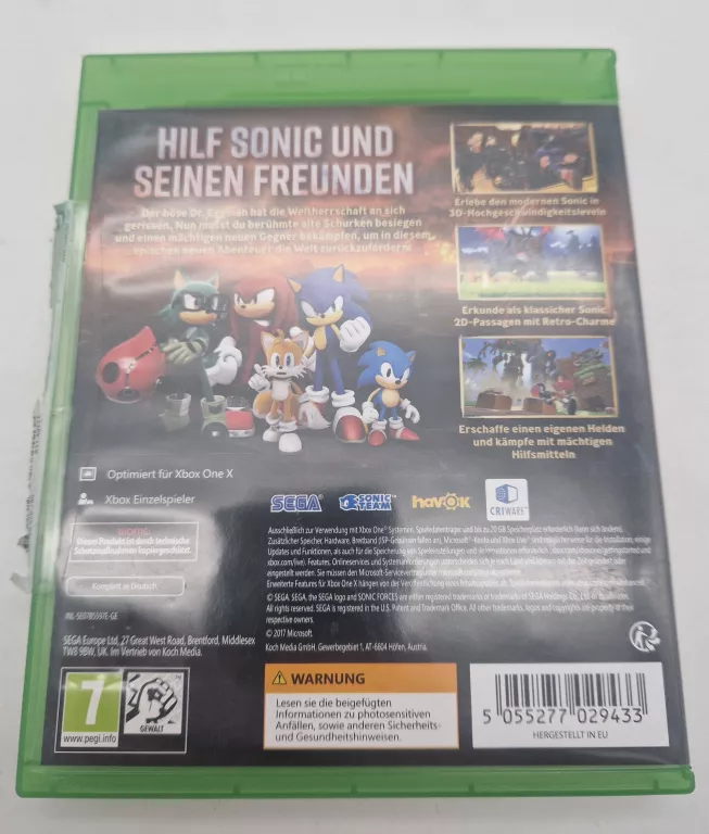 GRA XBOX ONE SONIC FORCES