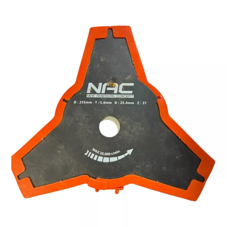TARCZA TNĄCA DO KOSY SPALINOWEJ TRÓJZĘBNA NAC 255 MM X 25,4 MM