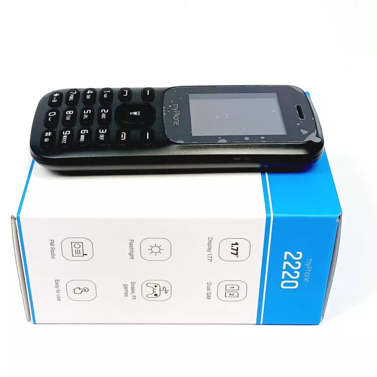 KLASYCZNY TELEFON MYPHONE 2220 CZARNY 1,77" DUAL SIM