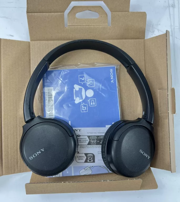 SŁUCHAWKI BEZPRZEWODOWE NAUSZNE SONY WH-CH510