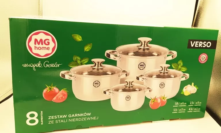 ZESTAW GARNKÓW MG HOME VERSO STAL NIERDZEWNA 8 EL.