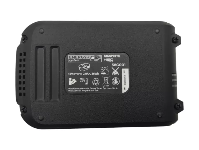 AKUMULATOR GRAPHITE NEO TOOLS 58G00118V 2,0AH