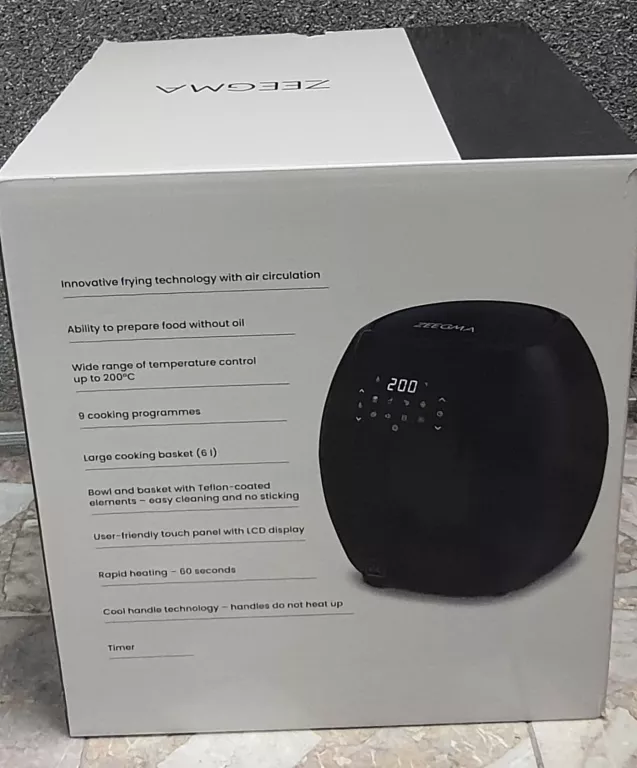 FRYTKOWNICA BEZTŁUSZCZOWA AIR FRYER - ZEEGMA 1800W