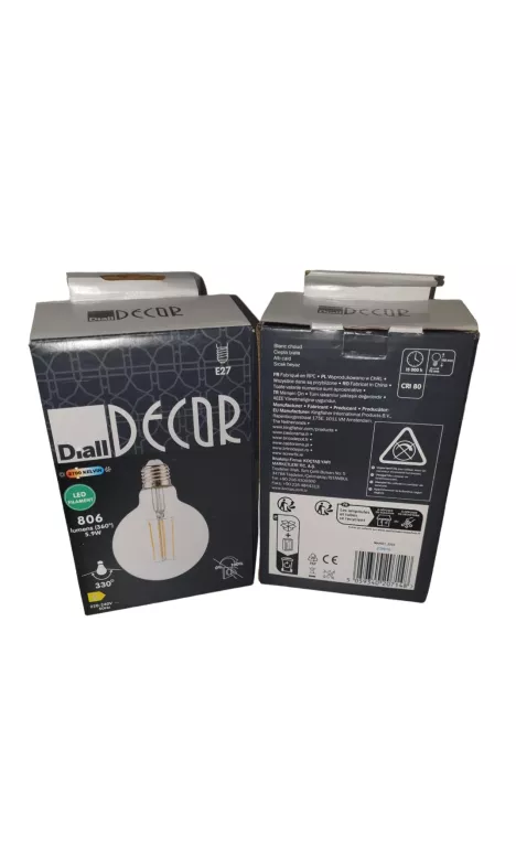 ŻARÓWKA DEKORACYJNA LED DIALL G80 E27 12W 1521LM