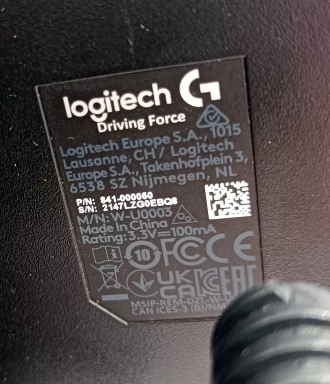 SKRZYNIA ZMIANY BIEGÓW LOGITECH LOGITECH DRIVING FORCE
