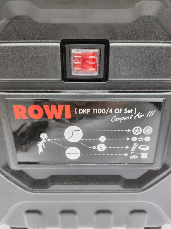 KOMPRESOR BEZOLEJOWY ROWI DKP 1100/4 OF SET COMPACT AIR WALIZKA