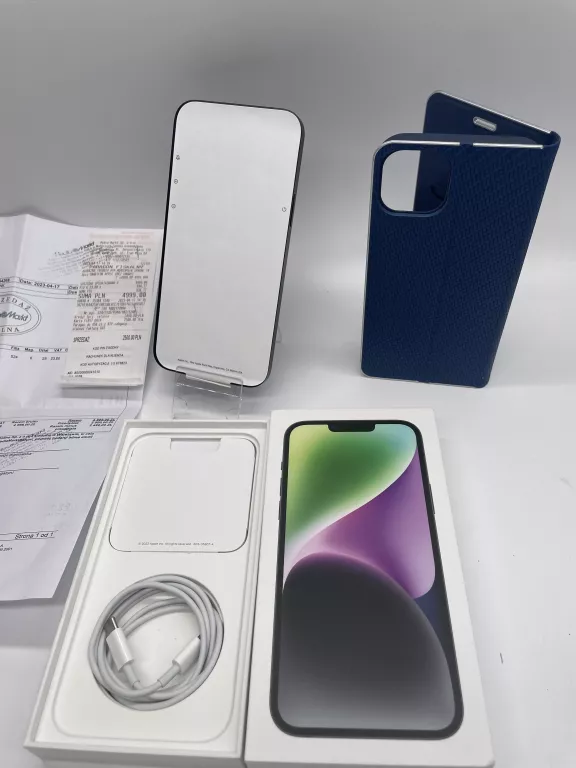 SMARTFON APPLE IPHONE 14 PLUS 100% IDEALNY! KOMPLET + GRATIS + GW MEDIA !