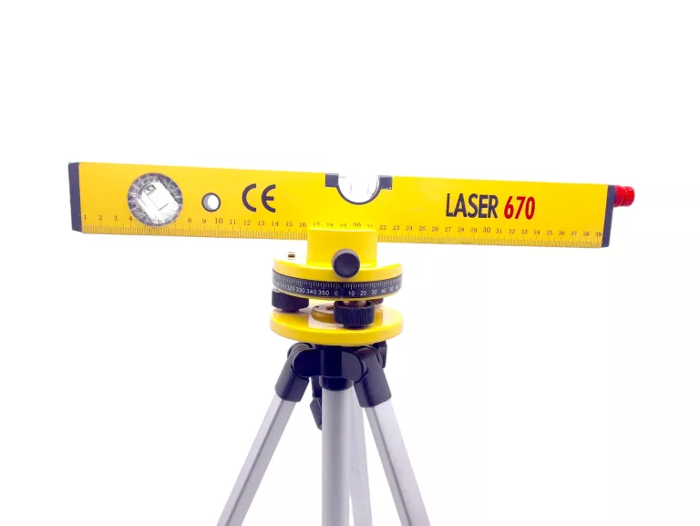 POZIOMICA LASEROWA LASER 670 ŻÓŁTA ZESTAW!