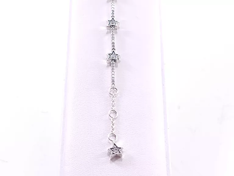 SREBRNA BRANSOLETKA PANDORA GWIAZDKI 16CM