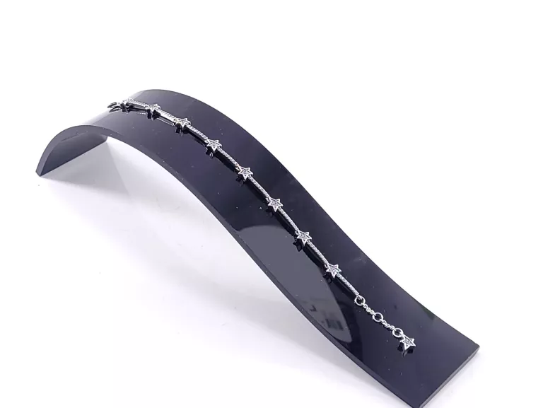 SREBRNA BRANSOLETKA PANDORA GWIAZDKI 16CM
