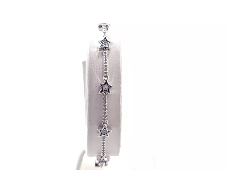 SREBRNA BRANSOLETKA PANDORA GWIAZDKI 16CM