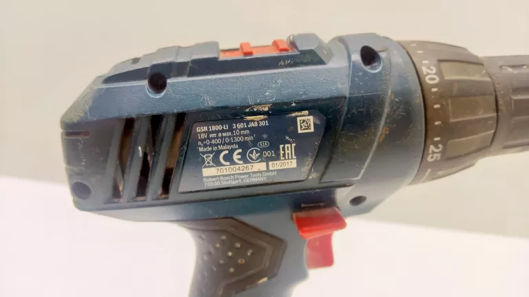 WKRĘTARKA BOSH GSR 1800-LI 2X AKU + ŁADOWARKA + WALIZKA