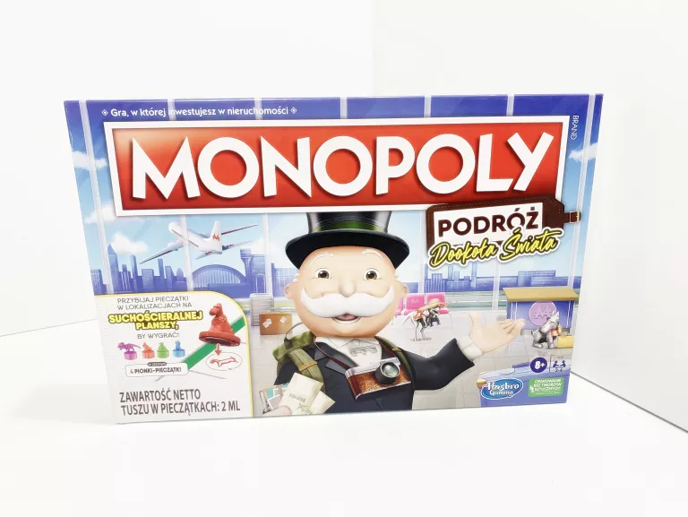 GRA MONOPOLY PODRÓŻ DOOKOŁA ŚWIATA WERSJA POLSKA