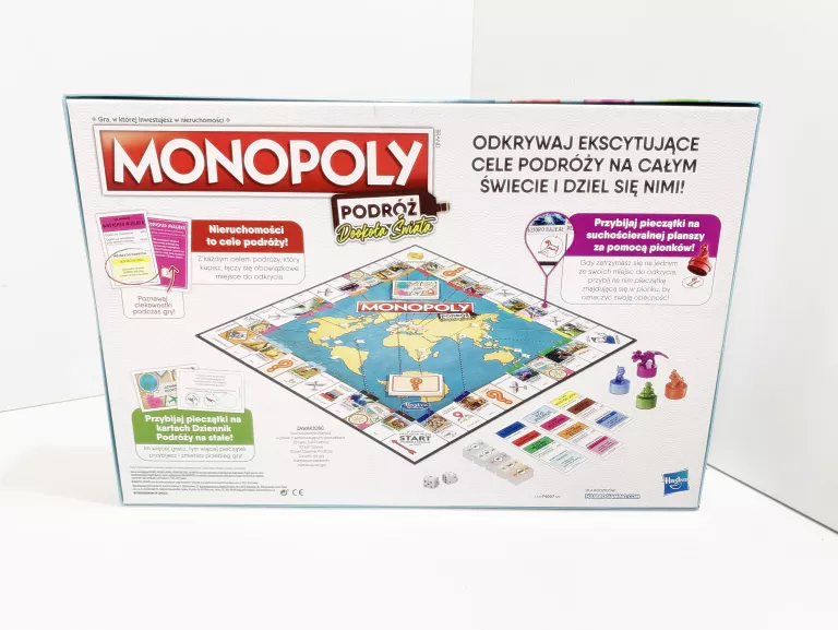 GRA MONOPOLY PODRÓŻ DOOKOŁA ŚWIATA WERSJA POLSKA