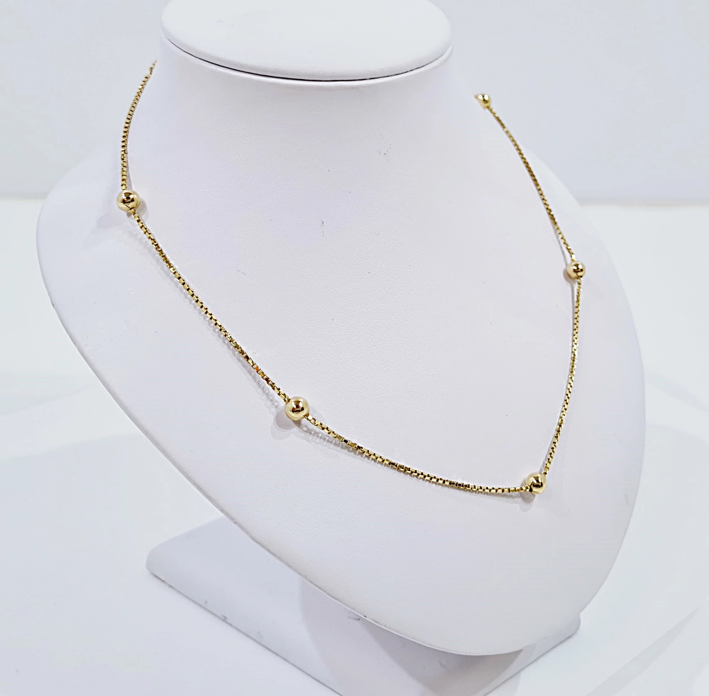 zloty-lancuszek-pr750-757g-z-kulkami-naszyjnik-stan-uzywany