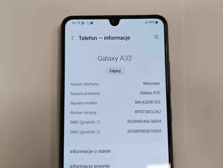 SAMSUNG GALAXY A32 DUAL SIM 128GB/4GB BEZ RAT