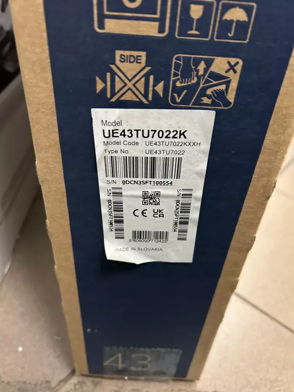 TELEWIZOR SAMSUNG UE43TU7022K KOMPLET