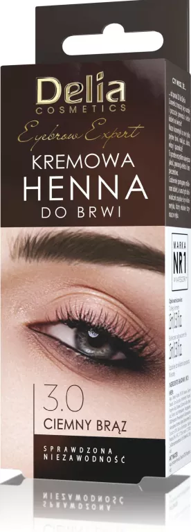 DELIA ZESTAW HENNA KREMOWA + AKTYWATOR 3.0 BRĄZ