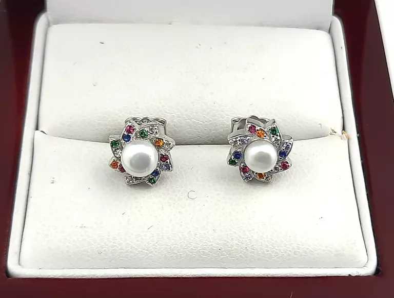 sliczne-srebrne-kolczyki-perla-kolorowe-cyrkonie-195g-rodzaj-zapiecia-2207-1