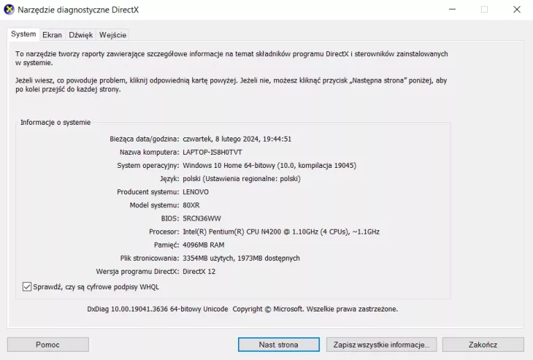 LENOVO IDEAPAD 320-15IAP 15.6" INTEL PENTIUM N4200 4GB RAM 1TB HDD WIN10!
