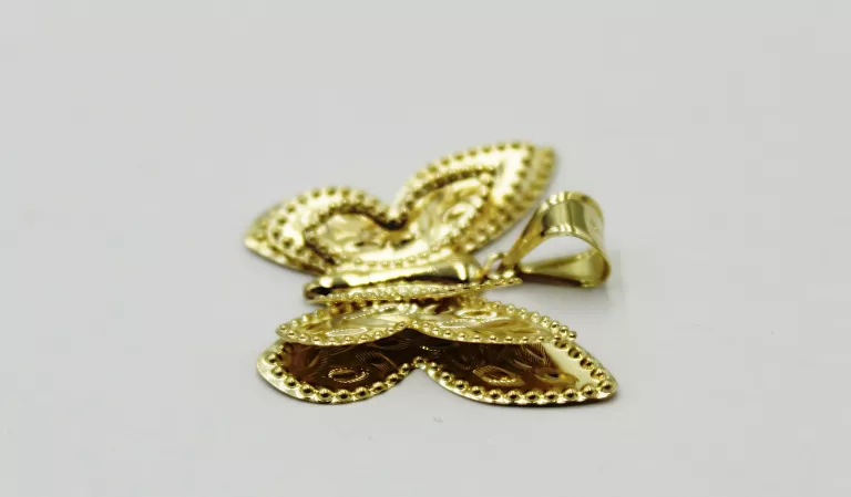ZŁOTA ZAWIESZKA MOTYL 14K W:3,54G