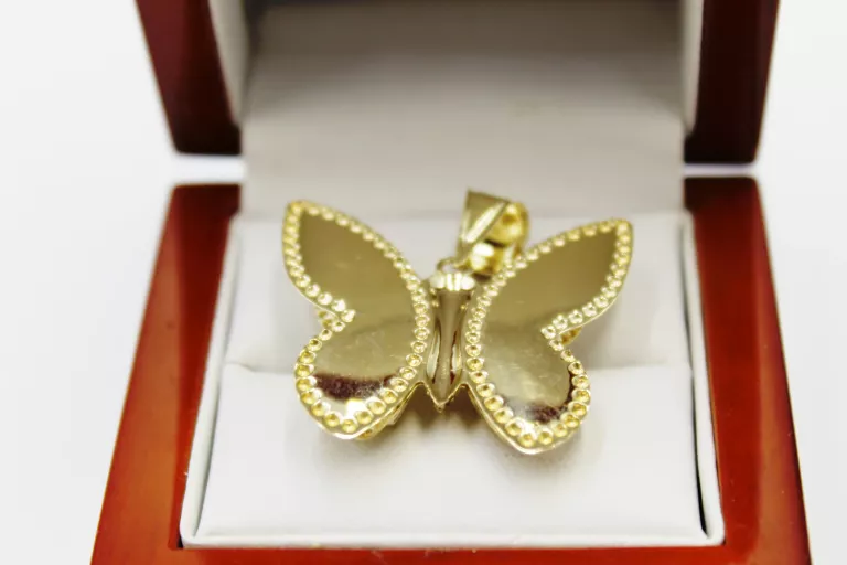 ZŁOTA ZAWIESZKA MOTYL 14K W:3,54G