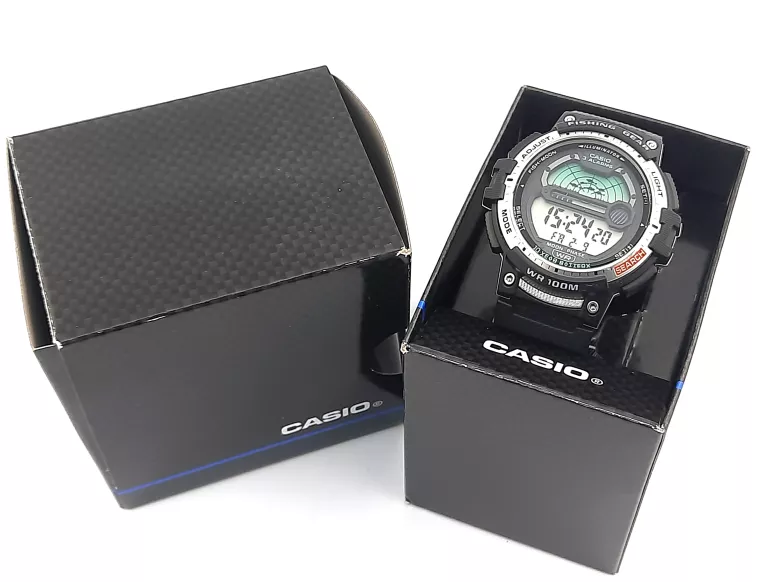 ZEGAREK MĘSKI CASIO SPORT FISHING GEAR DIGITAL WS-1200H-1AVEF Z PUDEŁKIEM