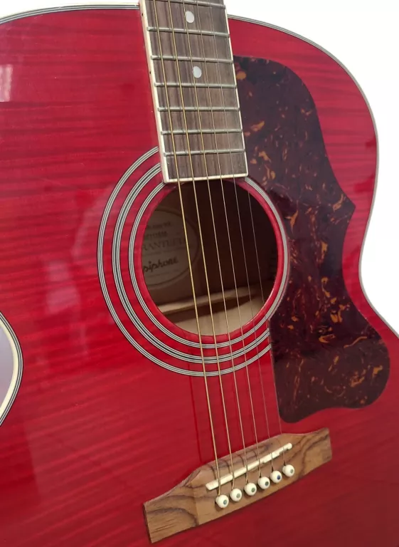 GITARA AKUSTYCZNA EPIPHONE EJ-200 RED ARTIST / POKROWIEC