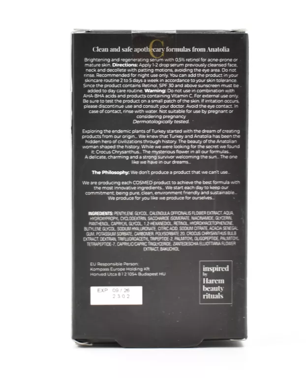 COSMED SKINOLOGIST SERUM ZAWIERAJĄCE 0,5% RETINOLU 30ML