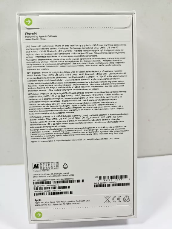 APPLE IPHONE 14 128GB NEW