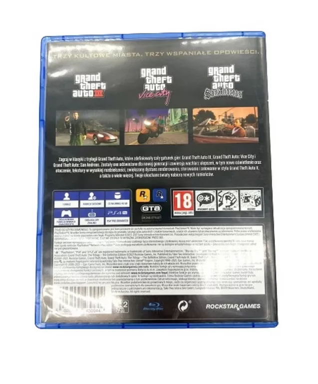 PS4 GRAND THEFT AUTO THE TRILOGY DEFINITIVE EDITION