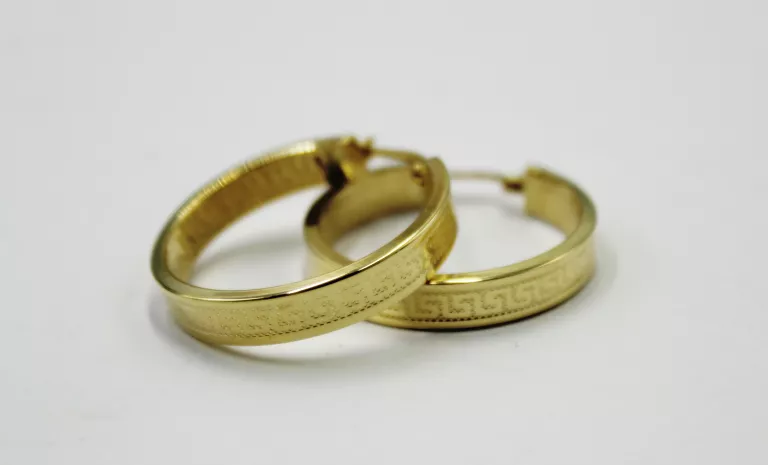 ZŁOTE KOLCZYKI KOŁA 14K W:2,97G ŚR:25,45MM