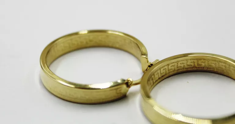 ZŁOTE KOLCZYKI KOŁA 14K W:2,97G ŚR:25,45MM
