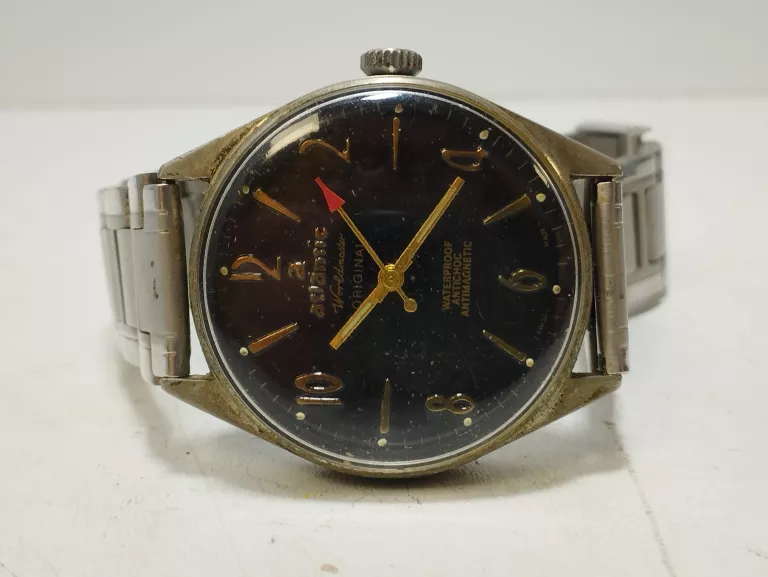 ZEGAREK ATLANTIC WORLDMASTER ORIGINAL*USZKODZONA BRANZOLETKA*