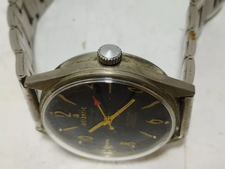 ZEGAREK ATLANTIC WORLDMASTER ORIGINAL*USZKODZONA BRANZOLETKA*