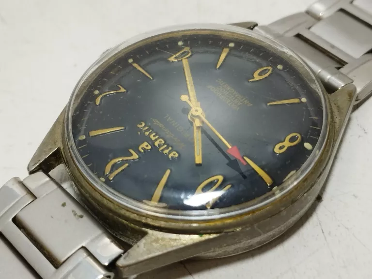 ZEGAREK ATLANTIC WORLDMASTER ORIGINAL*USZKODZONA BRANZOLETKA*