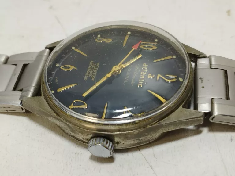 ZEGAREK ATLANTIC WORLDMASTER ORIGINAL*USZKODZONA BRANZOLETKA*