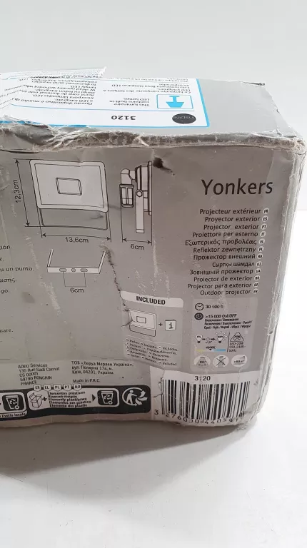 LAMPA HALOGENOWA ZEWNETRZNA YONKERS/PUD