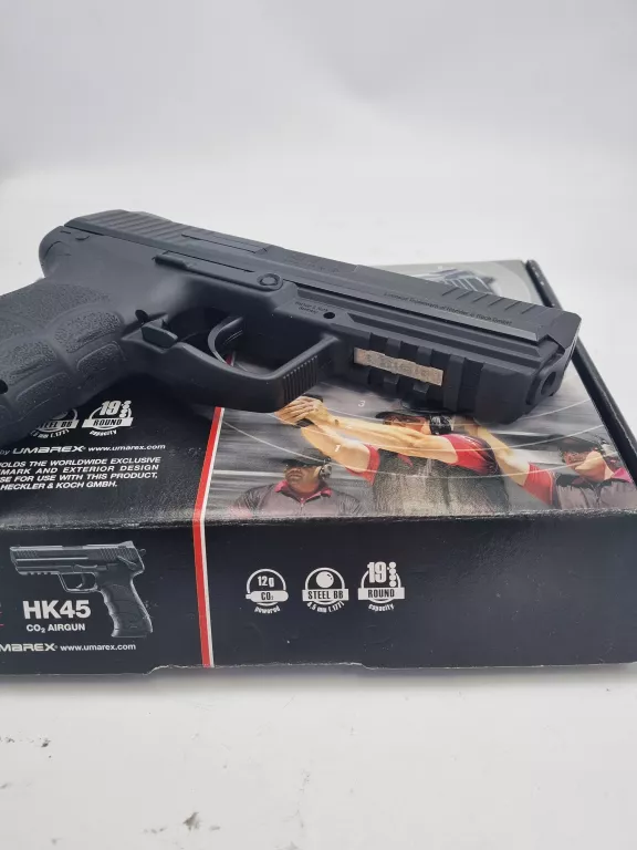 WIATRÓWKA PISTOLET ASG HECKLER KOCH HK45 ZADBANY