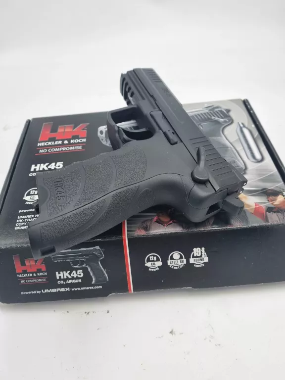 WIATRÓWKA PISTOLET ASG HECKLER KOCH HK45 ZADBANY