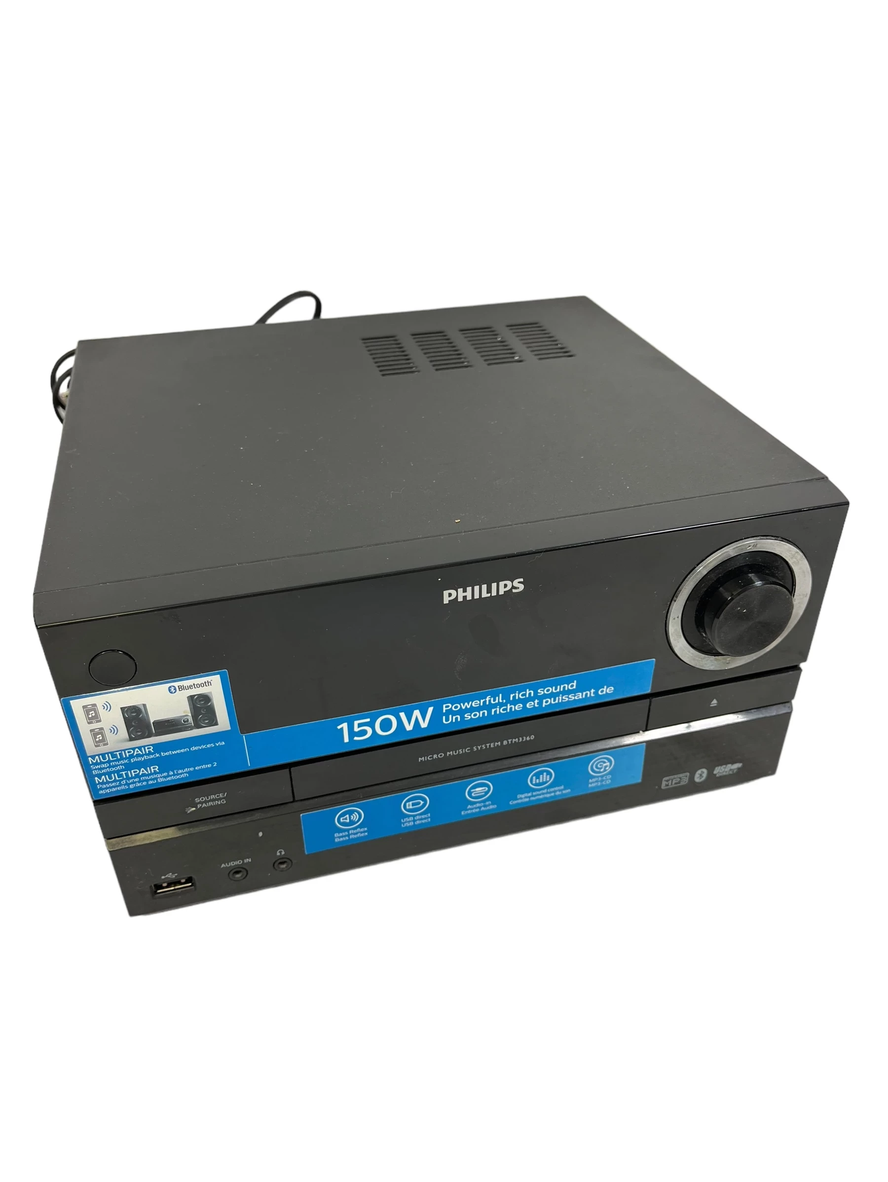 wieza-stereo-philips-btm336012-opis-stan-uzywany