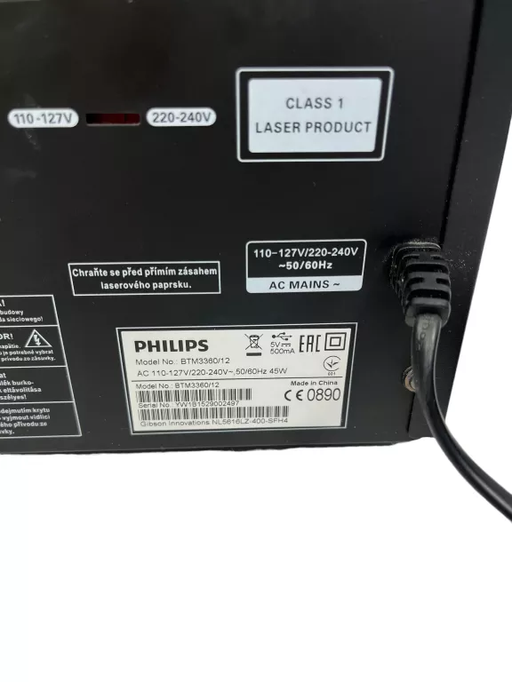 WIEŻA STEREO PHILIPS BTM3360/12 OPIS!